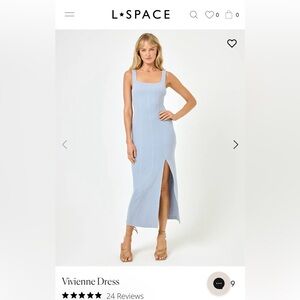 L*Space Light Blue Midi Dress